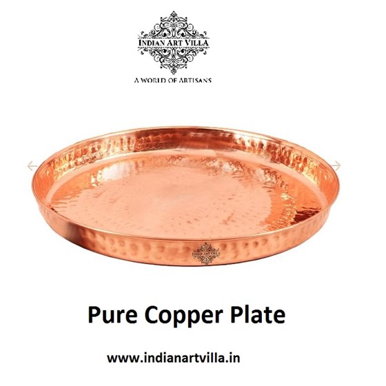 Copper Utensils: A Wide Range of Pure Copper Plates Online | IndianArtVilla 