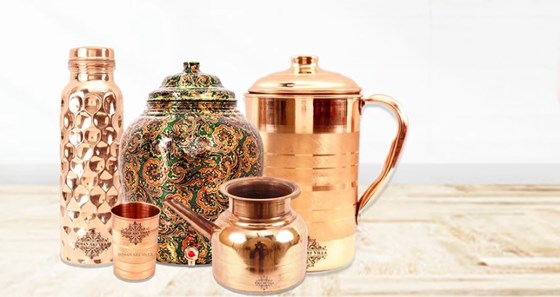 Copper Drinkware: Stay Hydrated with Copper Drinkware - Indian Art Villa